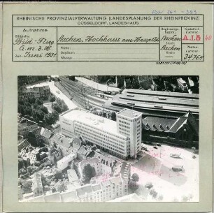 Aachen, Hochhaus "Haus Grenzwacht" am Hauptbahnhof