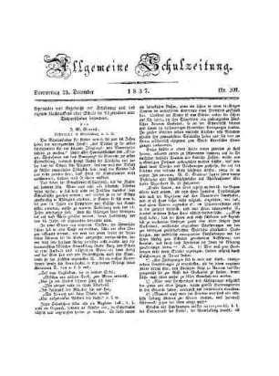 Lesefrüchte und Ergebnisse der Erfahrung und des eigenen Nachdenkens über Schule im Allgemeinen und Töchterschulen besonders