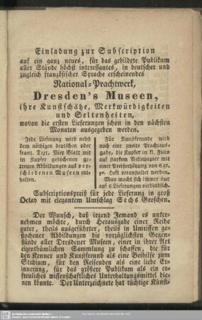 Einladung zur Subscription