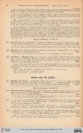 Stiche des 18. Jahrh.
