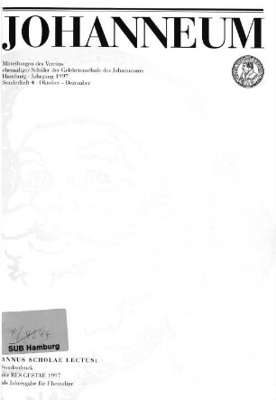 Jahrgang 1997 - Sonderheft 4
