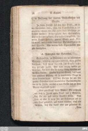 A. Richtigkeit der Gedanken.