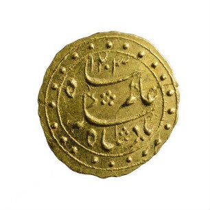 Münze, 1/16 Mohur, 19. Jahr (Regierungsjahr), 1203 (Hijri)