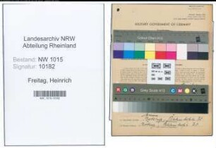 Entnazifizierung Heinrich Freitag , geb. 24.09.1915 (Arzt)