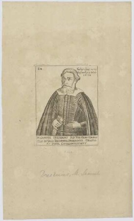 Bildnis des Samvel Dresemivs
