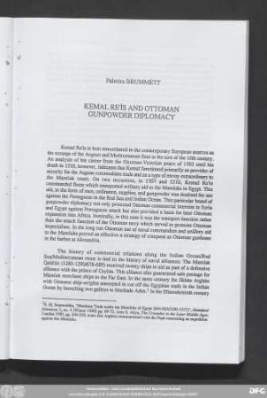 Palmira Brummett Kemal Re'ıs And Ottoman Gunpower Diplomacy