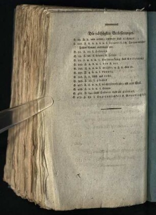 Die noethigsten Verbesserungen