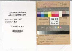 Entnazifizierung Kurt Wallbaum , geb. 09.08.1920 (Beamter)