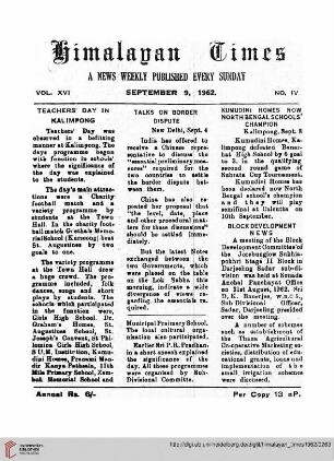 No. IV (09 September 1962)