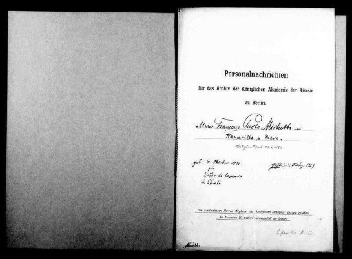 Michetti, Francesco Paolo - Maler 1892 - Januar - 22