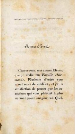 La Famille allemande : nouvelle