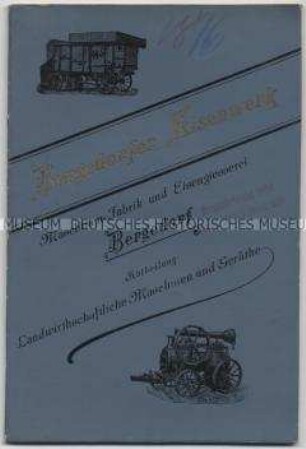 Bergedorfer Eisenwerk. Landwirthschaftliche Maschinen und Geräthe