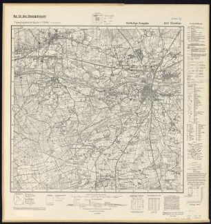 Messtischblatt 4307 = [2429] : Dorsten, 1941 : Messtischblatt 4307 = [2429] : Dorsten. - Vorläuf. Ausg., Aufn. 1892, hrsg. 1894, bericht. 1939, Ausg. 1941. - [Berlin] : Reichsamt für Landesaufnahme, 1941. - 1 Kt. : einfarbig. - Mit Zeichenerklärung.