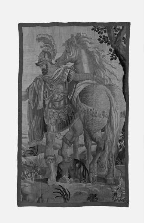 Gobelin mit der Szene der Heimsendung der Liktoren aus der Geschichte vom Tode des Konsuls Decius Mus