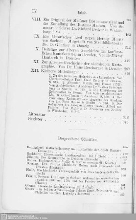 Besprochene Schriften