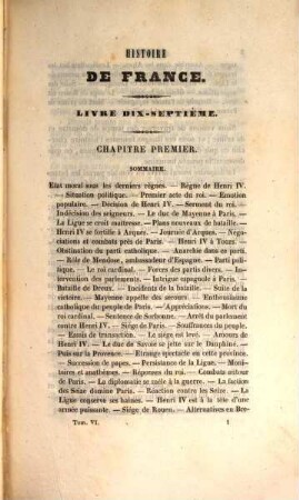 Histoire de France : divisée par époques depuis les origines Gauloises, jusqu'aux temps présents, 6. Troisième époque