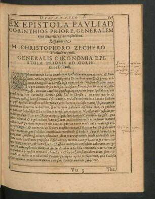Ex Epistola Pauli Ad Corinthios Priore ...