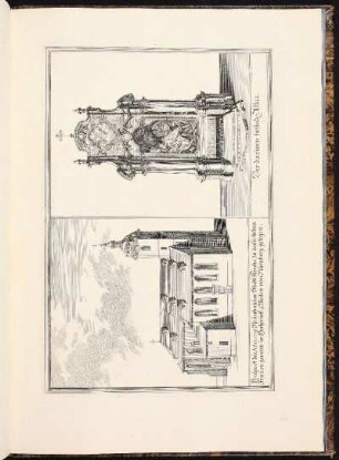 Prospect der, An[n]o, 1738, Neuerbauten Stadt-Kirche zu unser lieben Frauen genan[n]t: in Herspruck, 4, Meilen von Nürnberg gelegen. / Der darin[n]en befind[liche] Altar. - Sankt Maria, Hersbruck