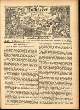 Ausgabe vom Sonntag, den 06. Dezember 1896.