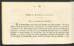Achte Kupfertafel. Die Landwirthschaft.