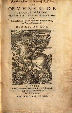 Les Oevvres De Virgile Maron