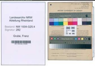 Entnazifizierung Franz Grube , geb. 16.09.1892 (Friseur)
