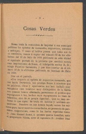 Cosas verdes