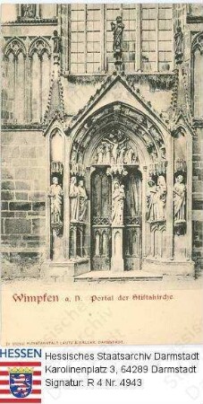 Bad Wimpfen, Stiftskirche St. Peter / Portal