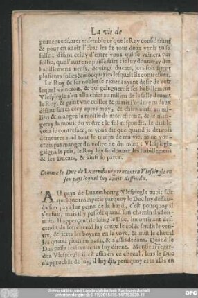 Comme le Duc de Luxembourg rencontra Ulespiegle en son pays lequel luy avoit deffendu.