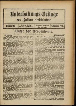 Ausgabe vom Sonntag, den 01. April 1917.