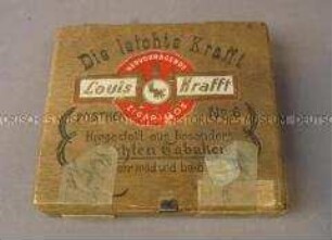 Holzkiste für 20 Zigarren "Die leichte Krafft"