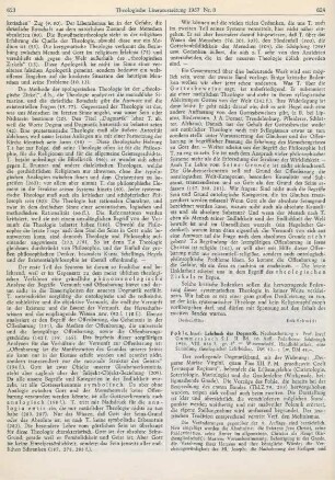 624-625 [Rezension] Pohle, Josef, Lehrbuch der Dogmatik, II Bd.