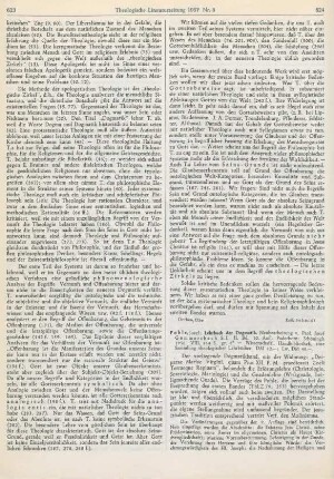 624-625 [Rezension] Pohle, Josef, Lehrbuch der Dogmatik, II Bd.