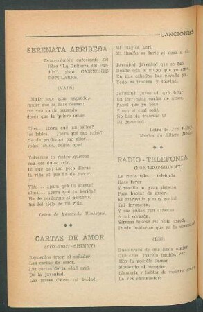 Cartas de amor : (Fox-trot-shimmy)