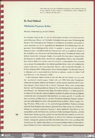 Märkische Fayence-Kultur