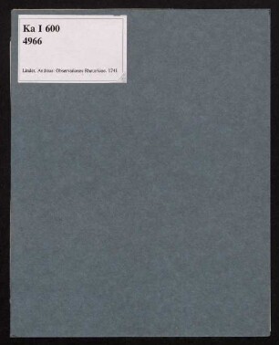 Observationes Rhetoricae