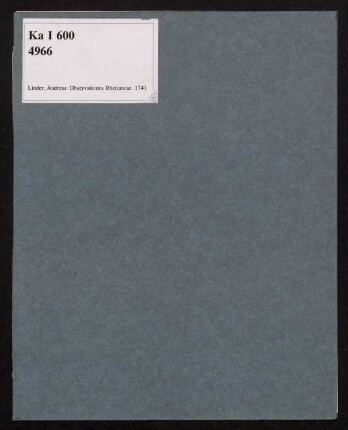 Observationes Rhetoricae