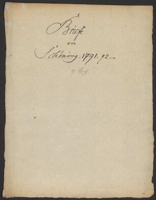 Briefe an Friedrich Nicolai : 1791-1792