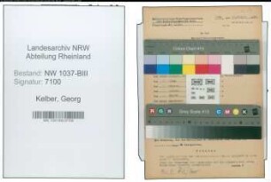 Entnazifizierung Georg Kelber , geb. 01.10.1896 ()