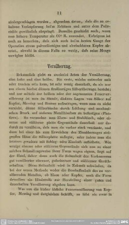 Versilberung