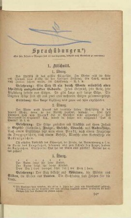 Sprachübungen