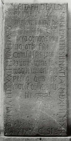 Epitaph für Balthasar Mathesius