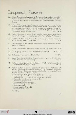 Europeesch porselein (Nr. 376-386)