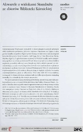 14: Akwarele z widokami Stambułu ze zbiorów Biblioteki Kórnickiej