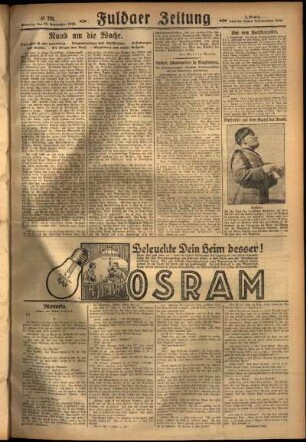 Zweite Ausgabe vom Sonntag, den 23. September 1928.