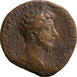 Münze, Sesterz, 165 - 166