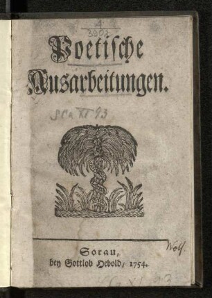 Poetische Ausarbeitungen
