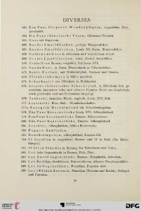 Diverses (Nr. 563-600a)