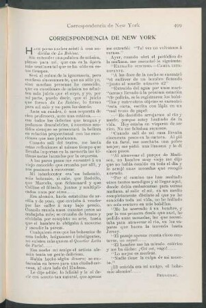Correspondencia de New York.