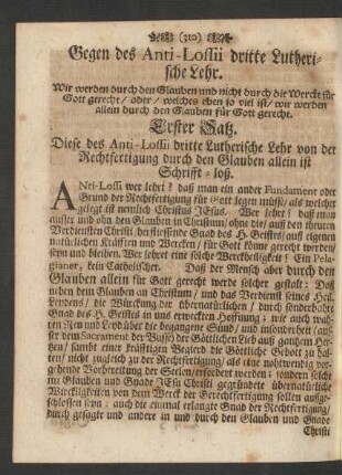 Gegen des Anti-Lossii dritte Lutherische Lehr